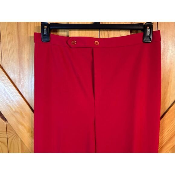 Jack Winter Vintage 1970s Red Pants Size 16 Double Knit (4573) Read - Picture 3 of 8